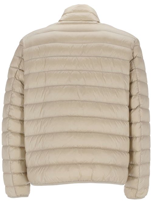 beige down-feather filling quilted lightweight construction embroidered logo PALM ANGELS | PMED045S24FAB0016110